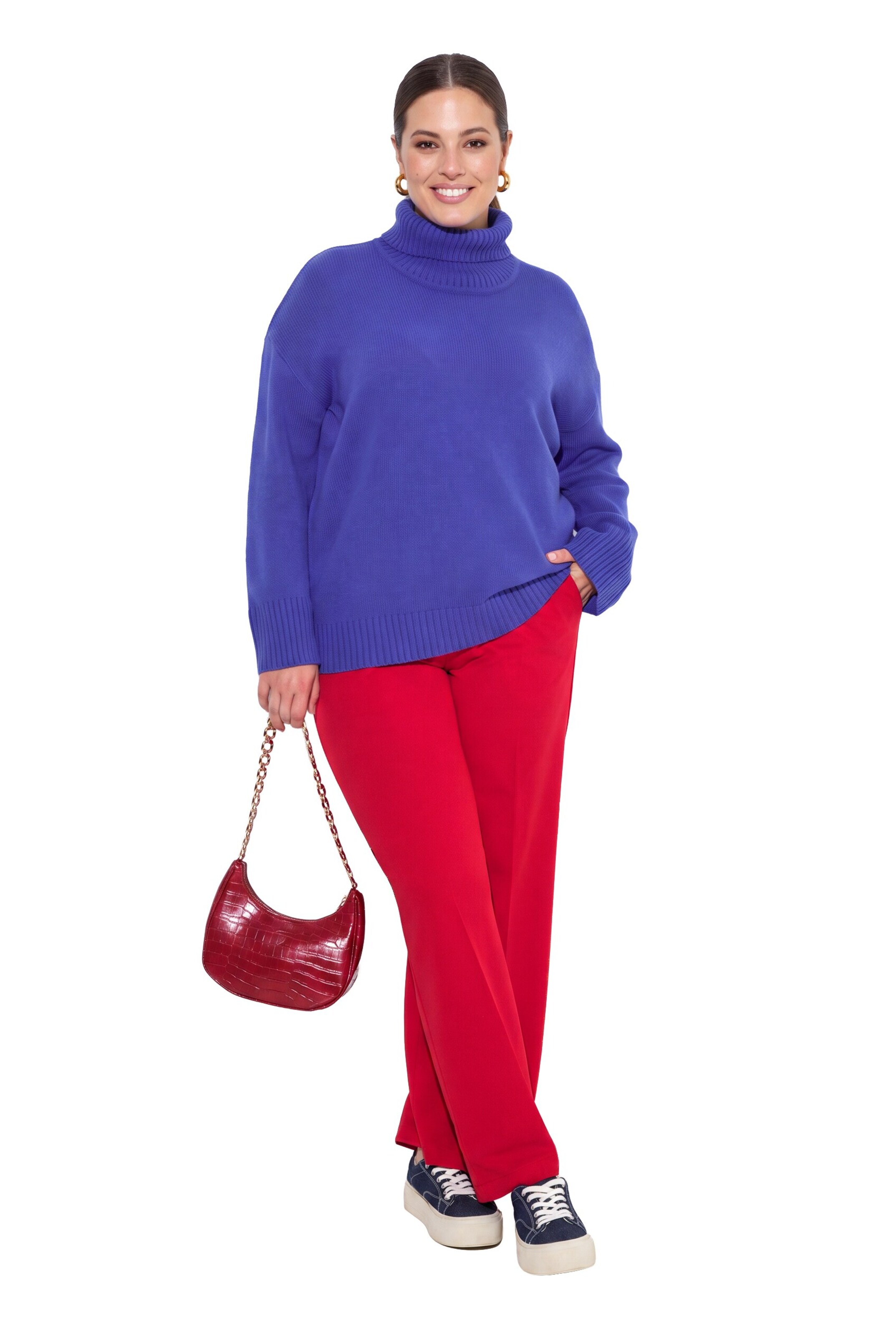 MIAMODA Wide Leg Hose in Rot