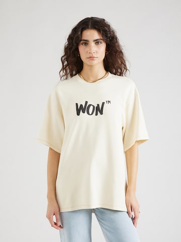 Won Hundred - Camiseta en beige: frente