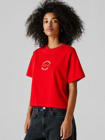 Maglietta 'W BULL TEE' di Red Bull Racing x Pepe Jeans in rosso