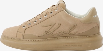 Baskets basses Karl Lagerfeld en gris : devant