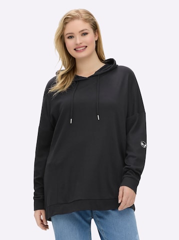 SHEEGO - Sudadera en negro: frente