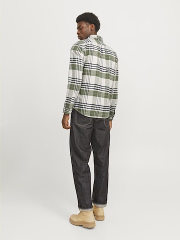 JACK & JONES Regular fit Button Up Shirt in Green