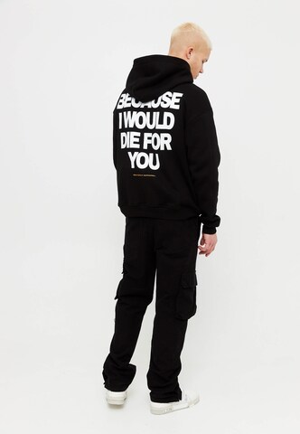 Multiply Apparel Sweatshirt 'Die For You' in Black