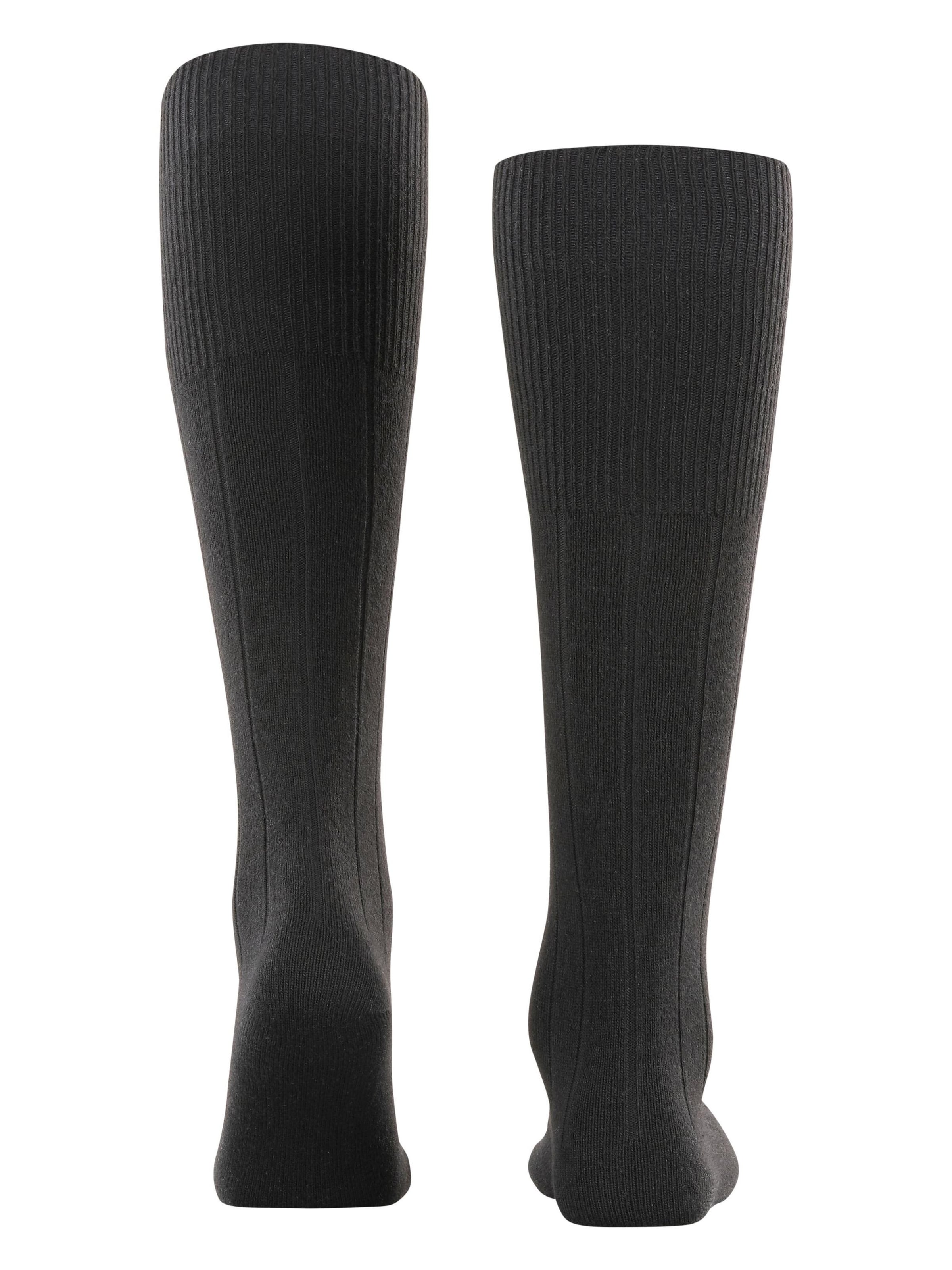 FALKE Knee High Socks 'Lhasa Rib' in Black
