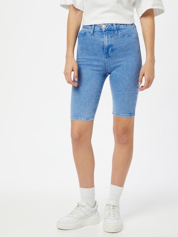 Coupe slim Jean River Island en bleu : devant