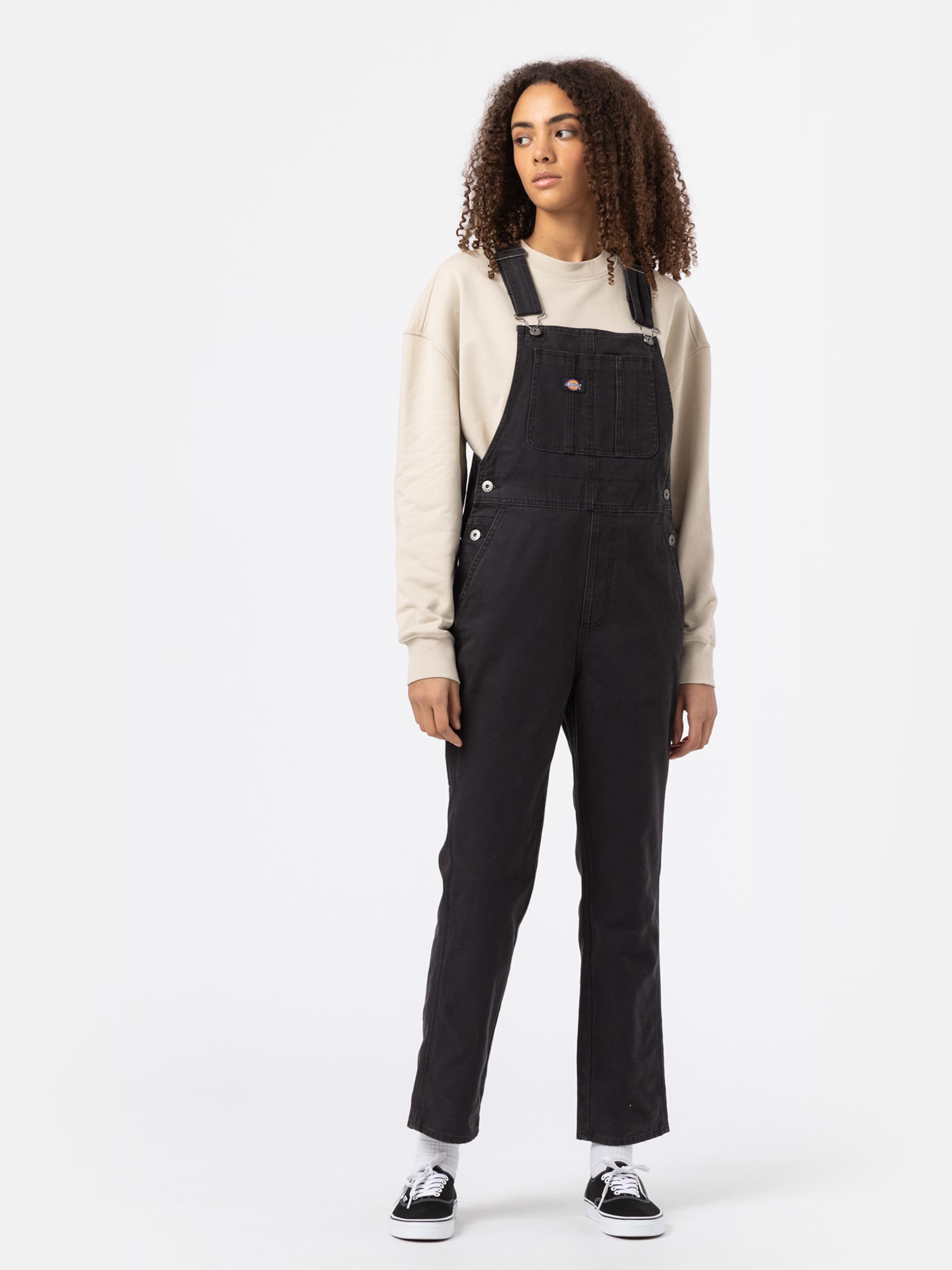 Dickies black dungarees cheap