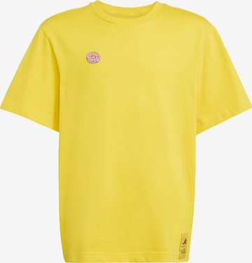 T-Shirt fonctionnel 'The Simpsons' ADIDAS SPORTSWEAR en jaune : devant