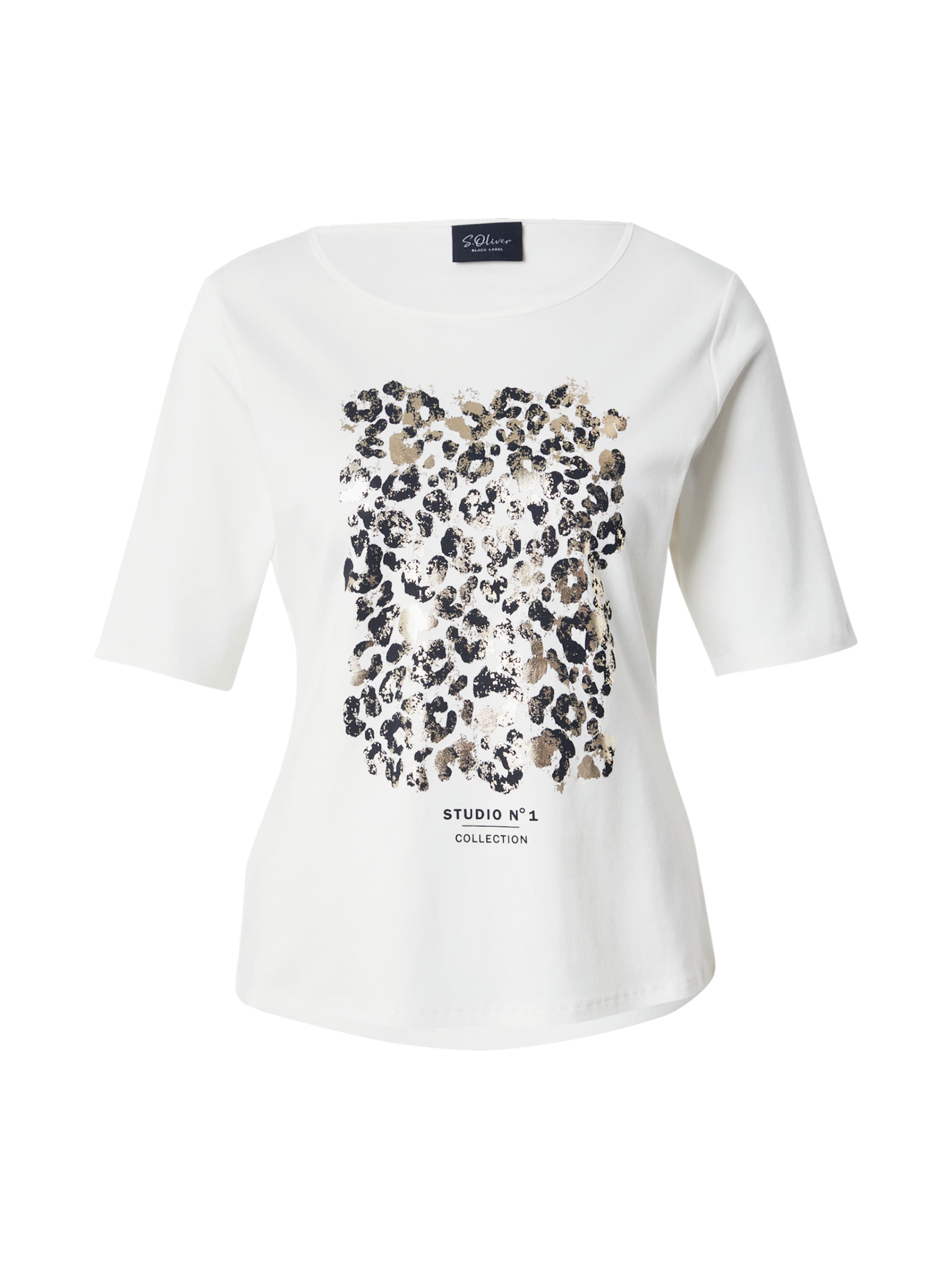 s.Oliver BLACK LABEL Tričko – béžová: přední strana