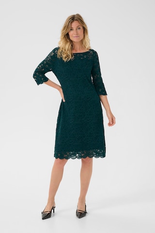 Cream Dress 'Pria' in Green