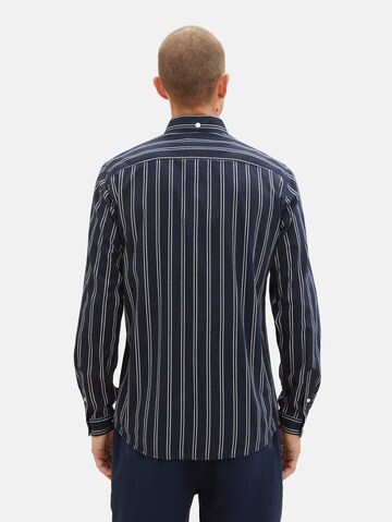 Coupe regular Chemise TOM TAILOR en bleu