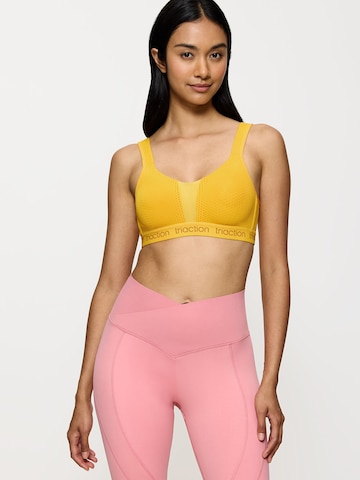 TRIUMPH Bustier Sport bh ' Triaction Energy Lite ' in Geel: voorkant