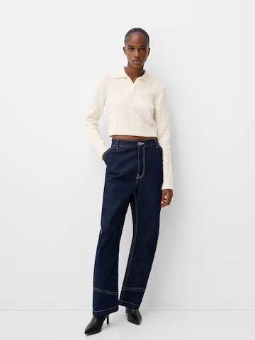 Pull-over Bershka en beige