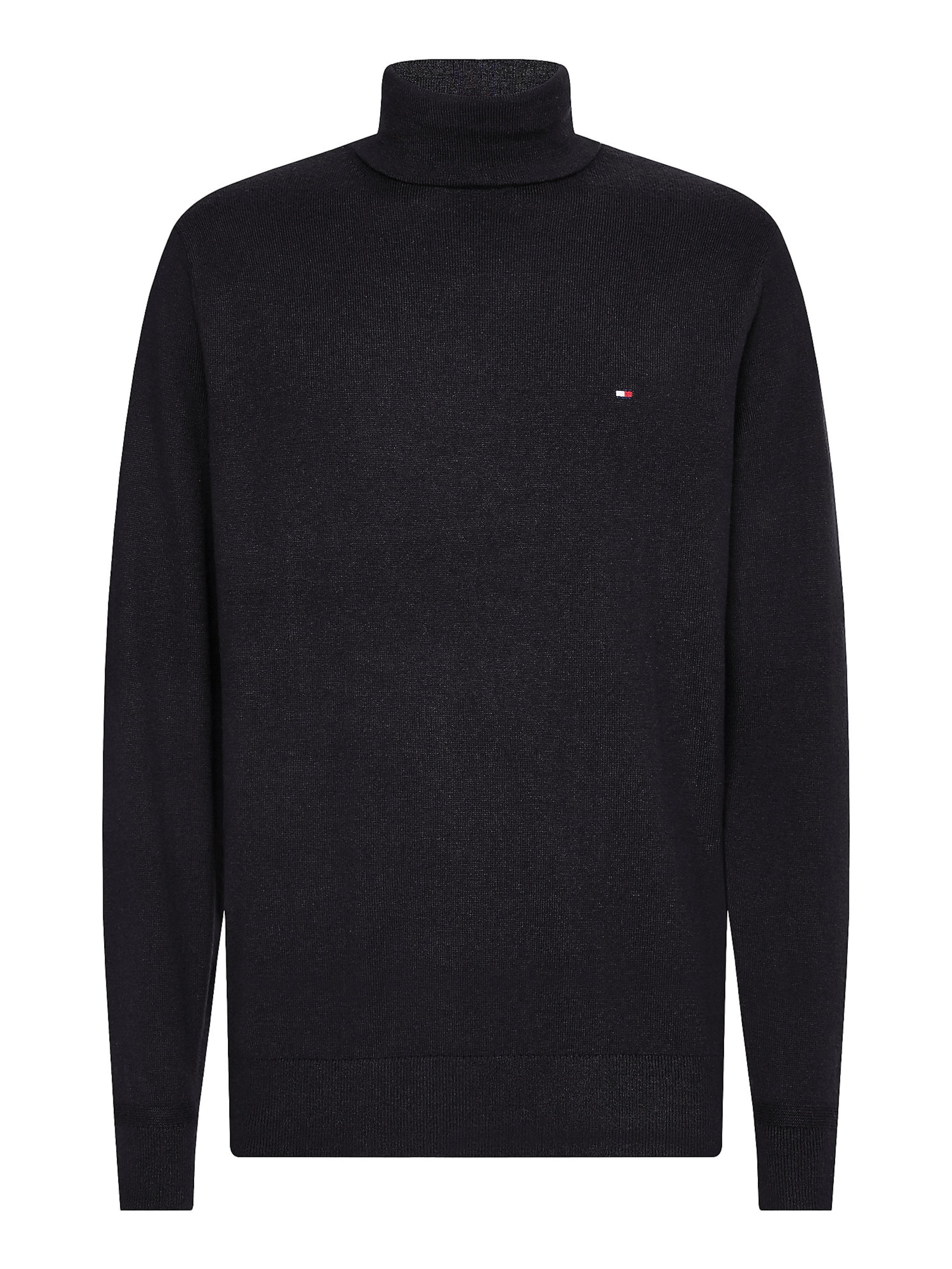 TOMMY HILFIGER Pulóver - fekete: elől