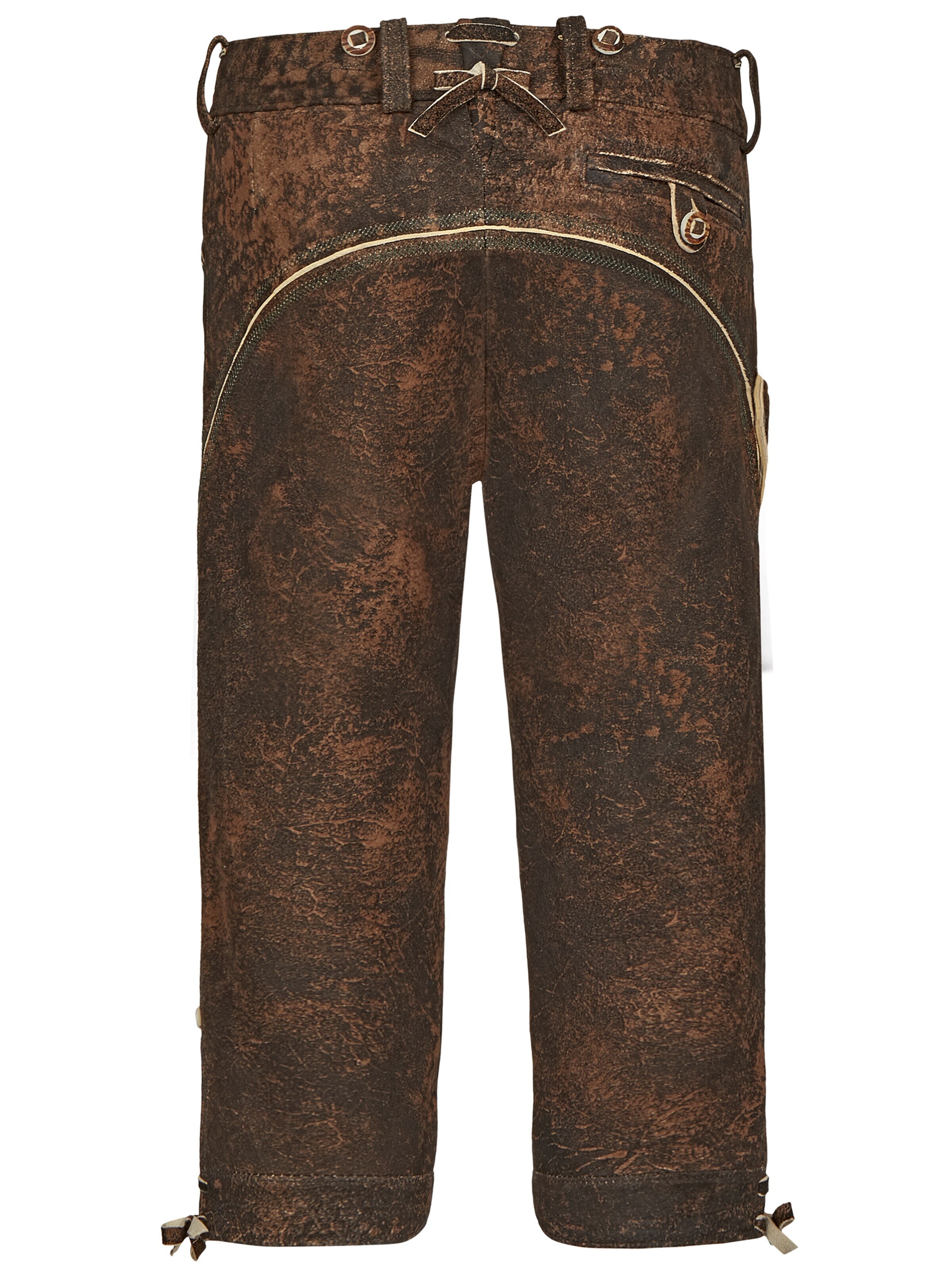 Almbock Skinny Traditional Pants in Brown