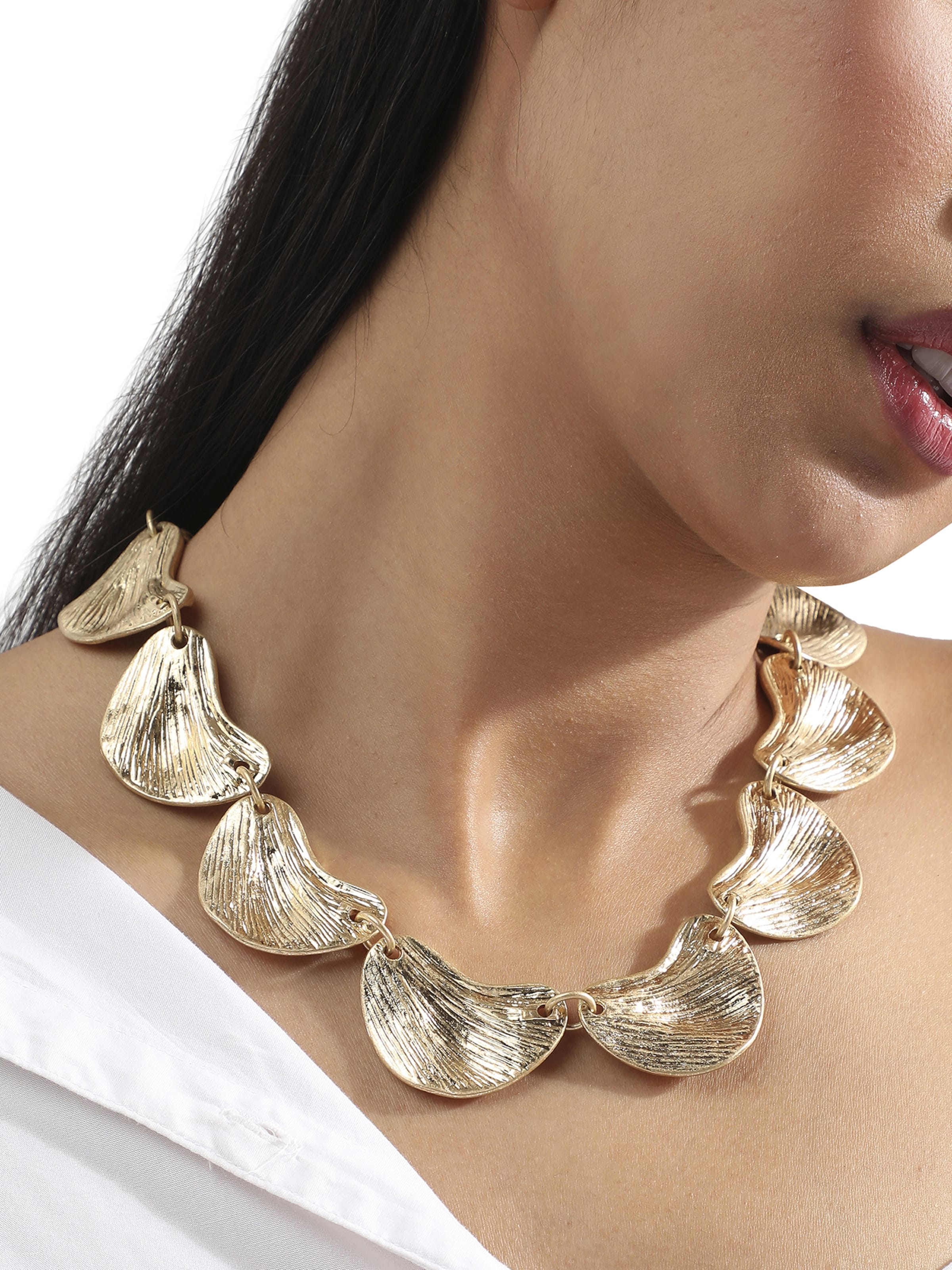 SOHI Łańcuszek ' Abhaki ' w kolorze złoty: przód