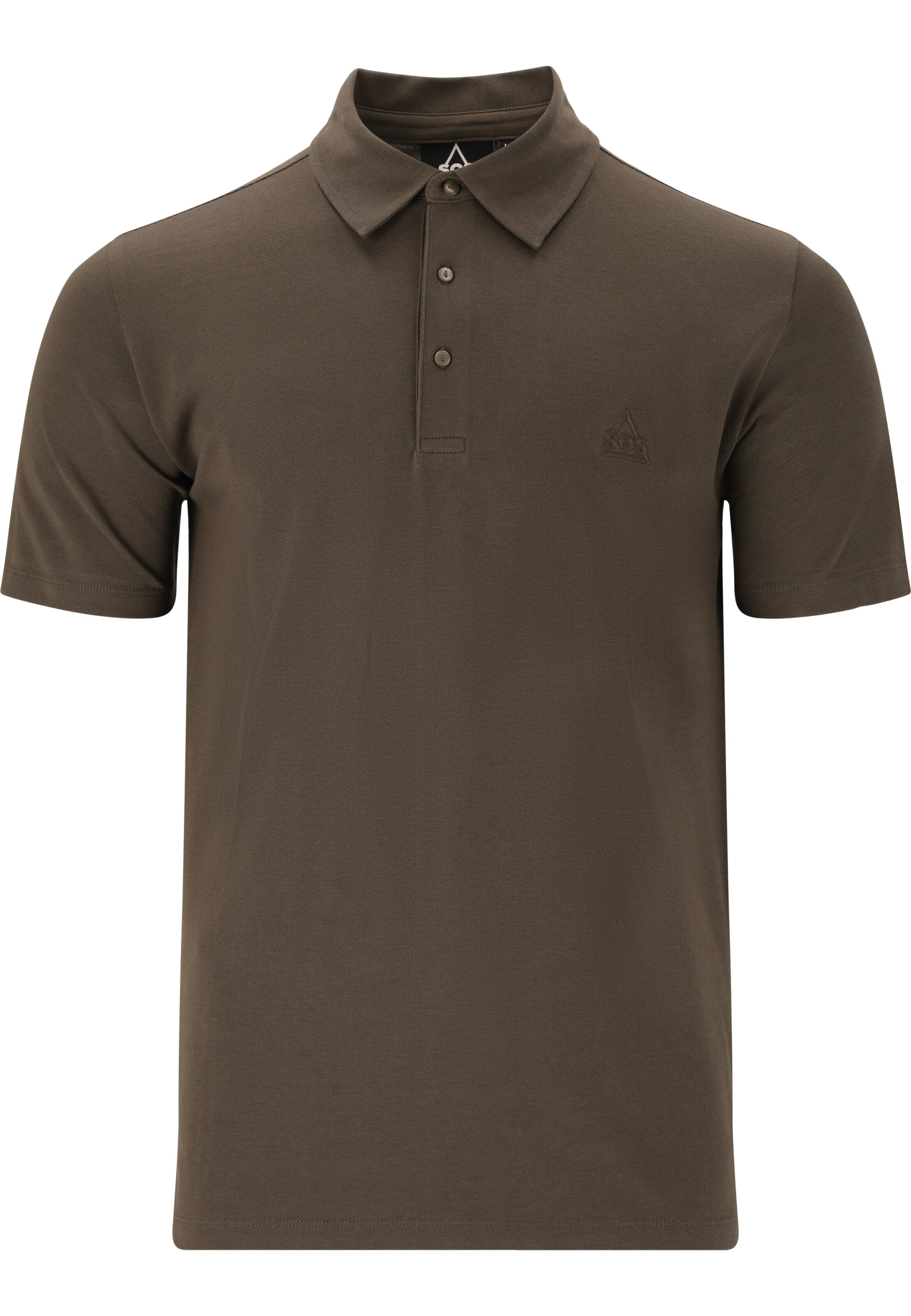 SOS Poloshirt 'Monviso' in Grün: Vorderseite