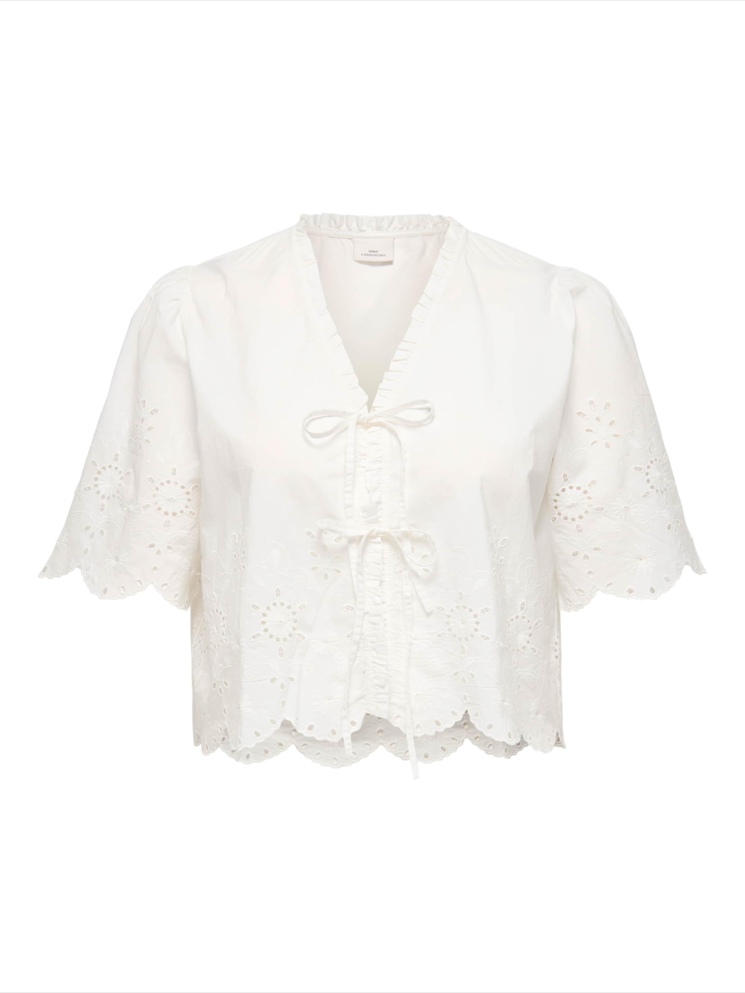 ONLY Carmakoma Bluse 'CARMiffy' i hvid: forside