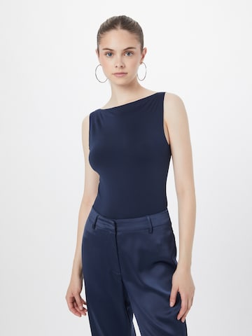 WEEKDAY Top 'Annie' in Blauw: voorkant