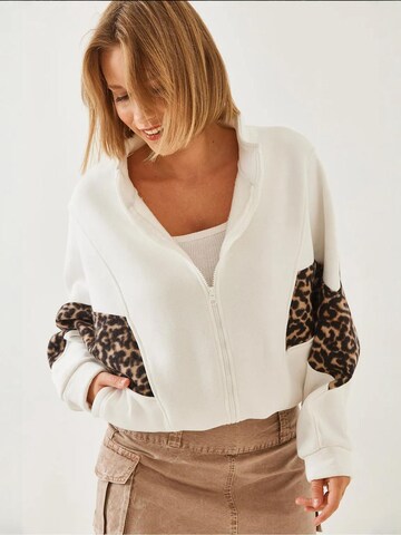 Bianco Lucci - Casaco em moletão em branco