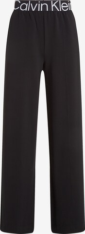 Calvin Klein Sport Wide leg Workout Pants in Black: front