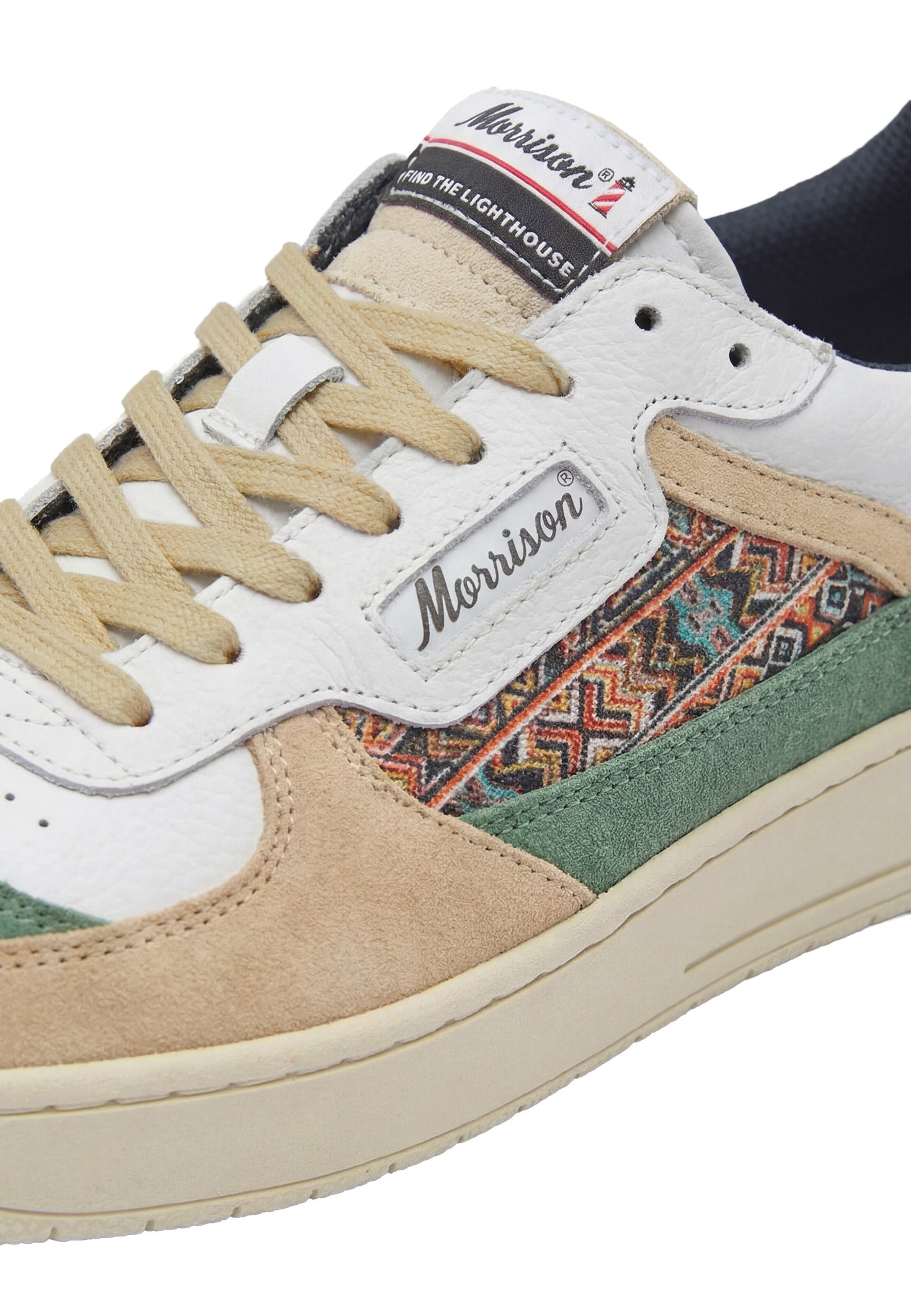 Baskets basses 'Zeta' Morrison en vert