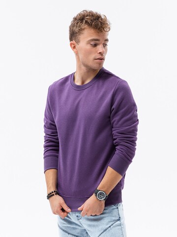 Sweat-shirt 'B978' Ombre en violet : devant
