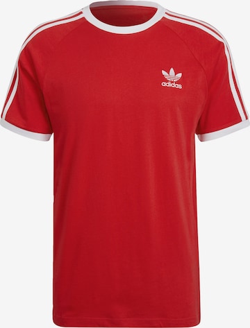 Tricou 'Adicolor Classics 3-Stripes' de la ADIDAS ORIGINALS pe roșu: față