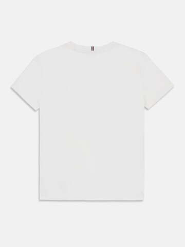 TOMMY HILFIGER Shirt 'Script Sequins Tee' in Wit