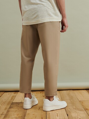 DAN FOX APPAREL Regular Trousers 'Laurin' in Beige