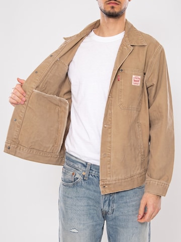 LEVI'S ® Between-season jacket 'SUNRISE TRUCKER TIGER'S EYES' in Brown