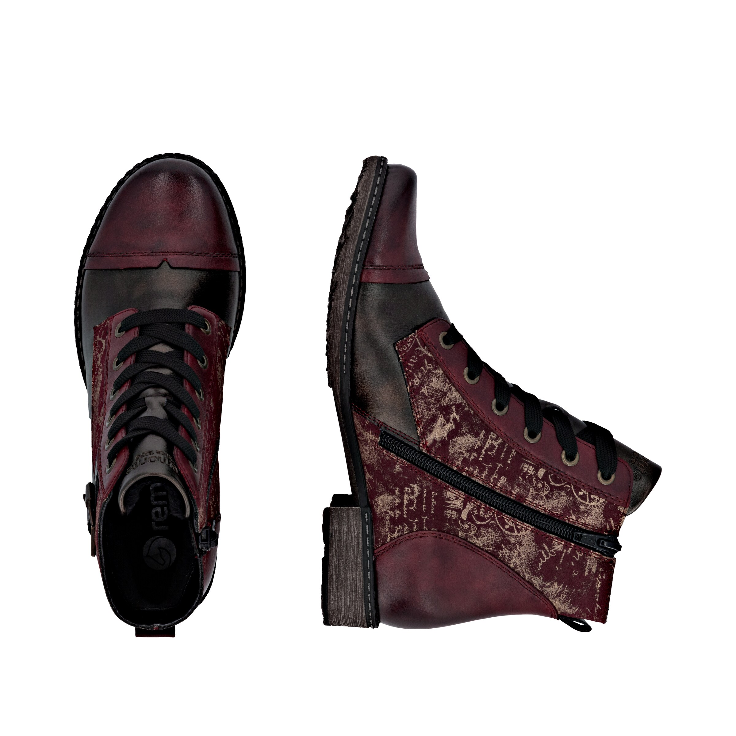 REMONTE Schnürstiefelette in Rot