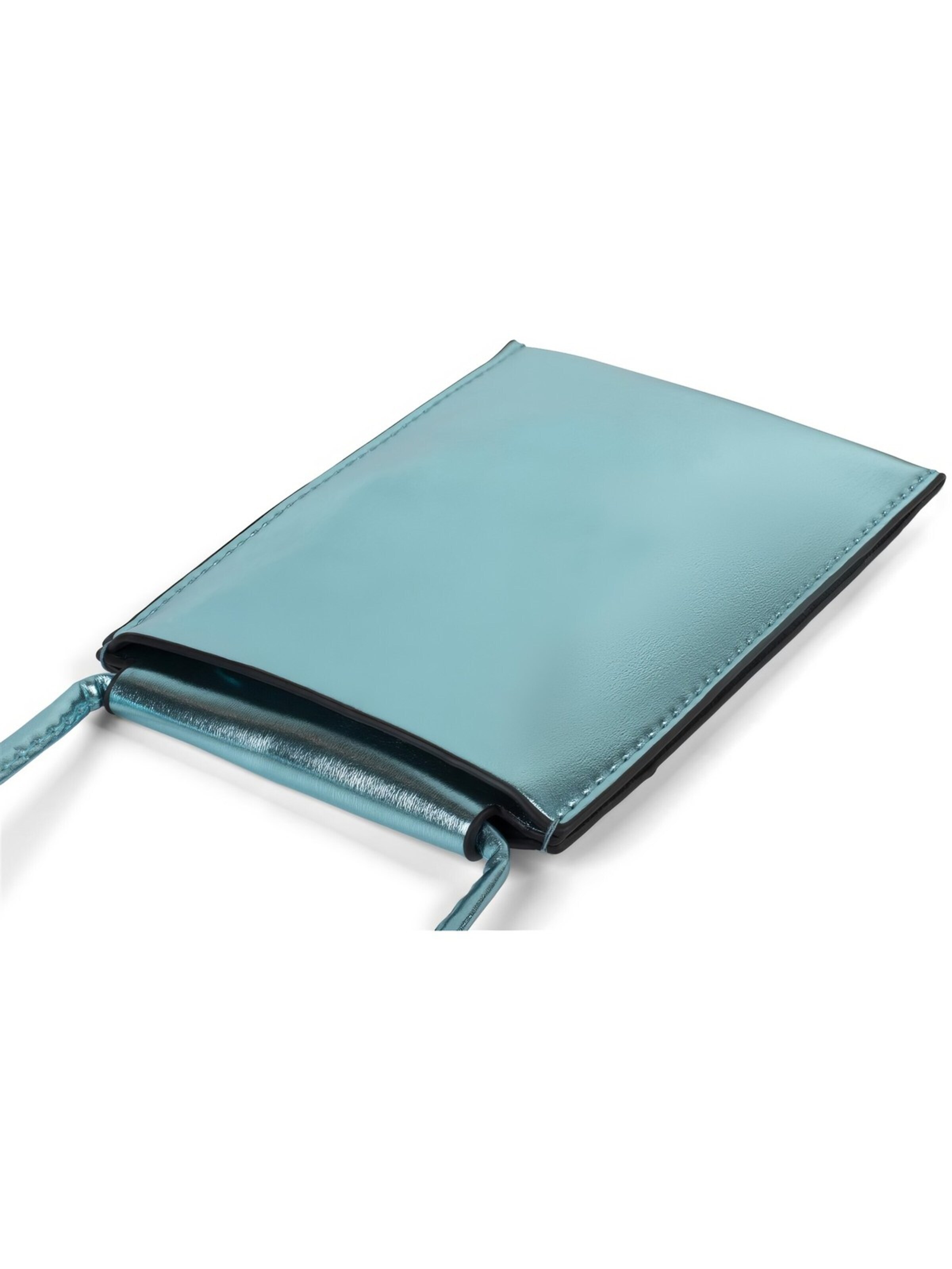 styleBREAKER Crossbody bag 'Handy Umhängetasche Metallic' in Blue