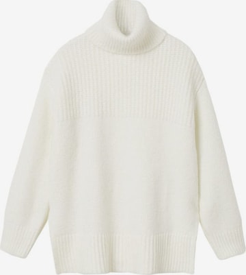 MANGO Пуловер 'Serenac' в бяло: отпред