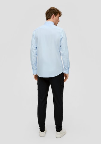 Slim fit Camicia di s.Oliver BLACK LABEL in blu