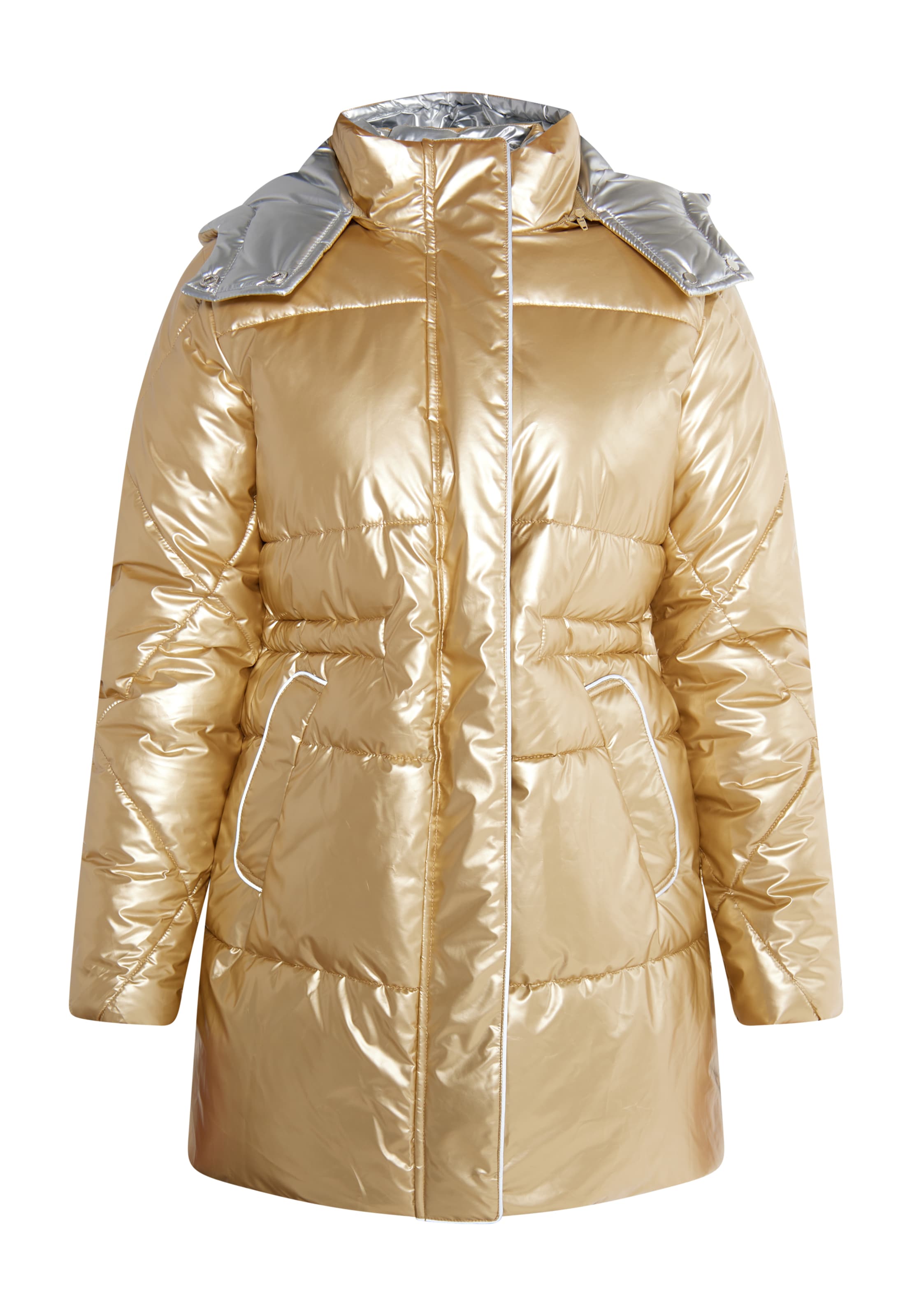 faina Зимняя куртка в Золотой: спереди