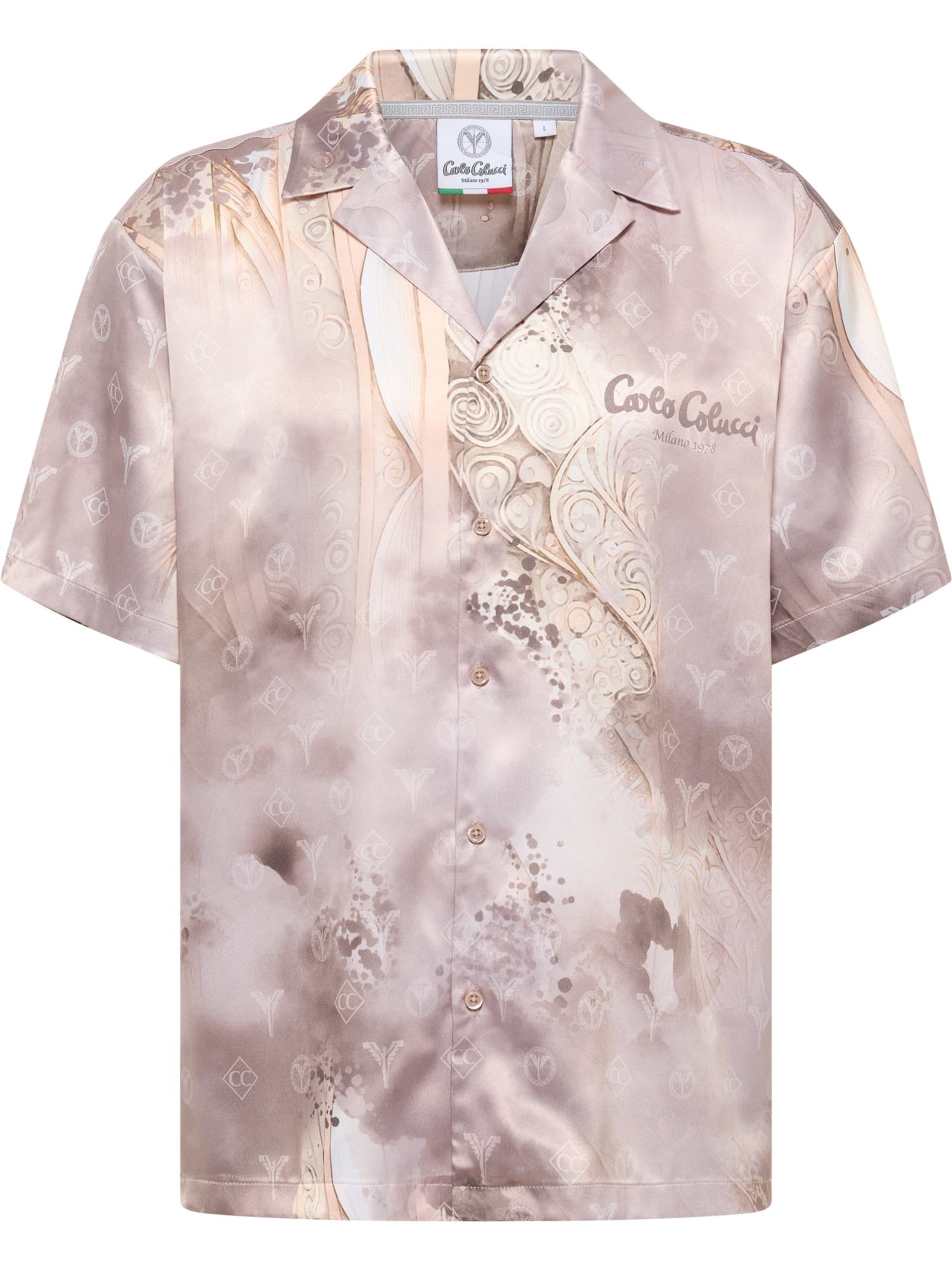 Carlo Colucci Comfort Fit Skjorte 'Eikemann' i lilla: forside