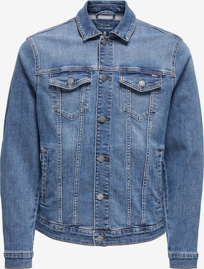 Giacca di mezza stagione Only & Sons di colore blu denim, Visualizzazione prodotti
