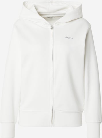 Pepe Jeans Mikina – bílá: přední strana