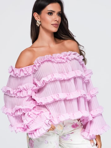Camicia da donna di Ombre in rosa: frontale