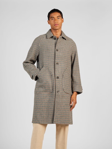 Les Deux Mantel 'Michael Houndstooth' in Beige: predná strana