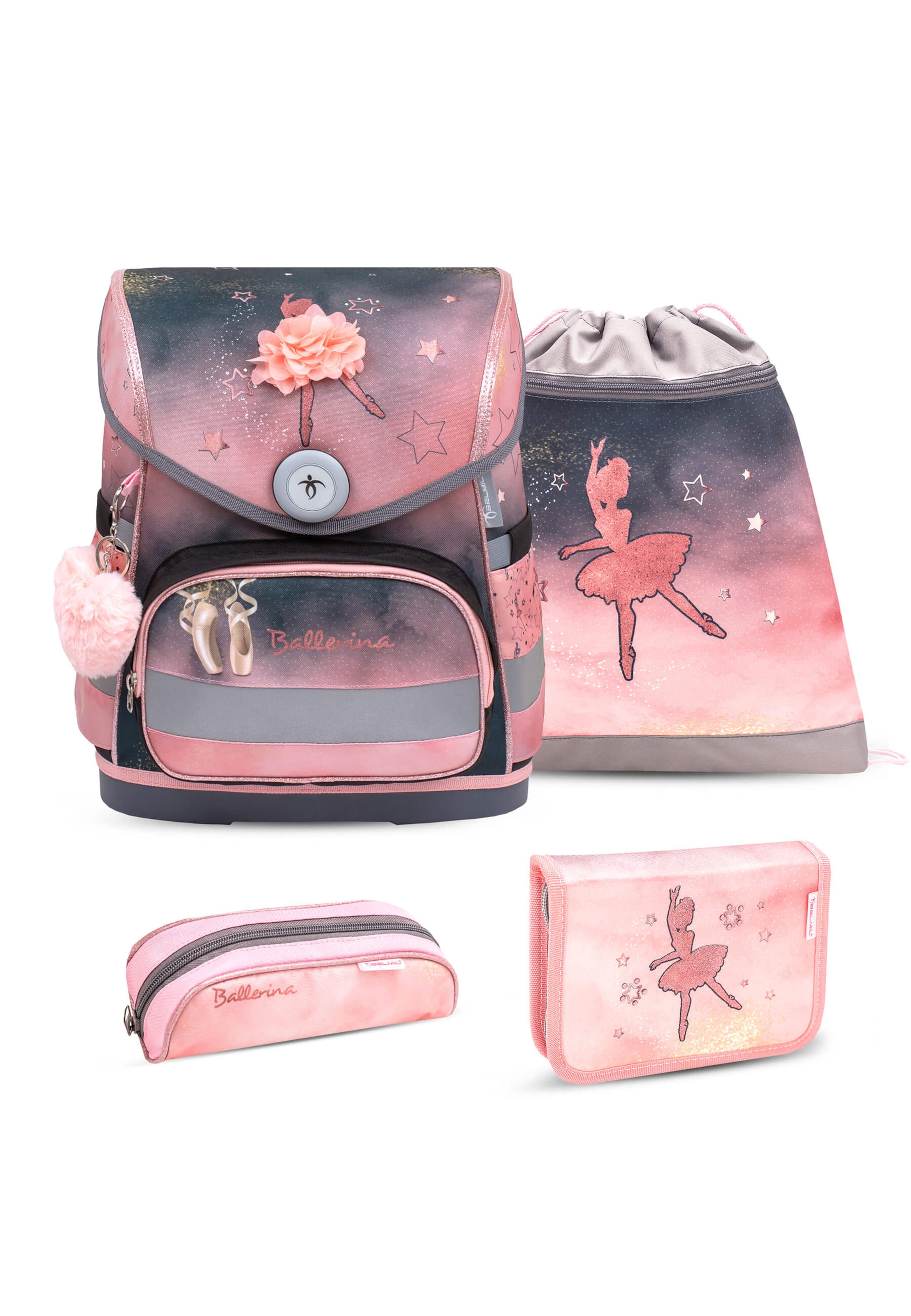 Belmil Backpack in Red: front