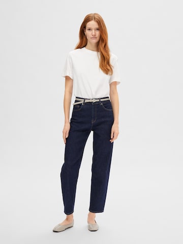 SELECTED FEMME Tapered Jeans 'Dagmar' in Blauw