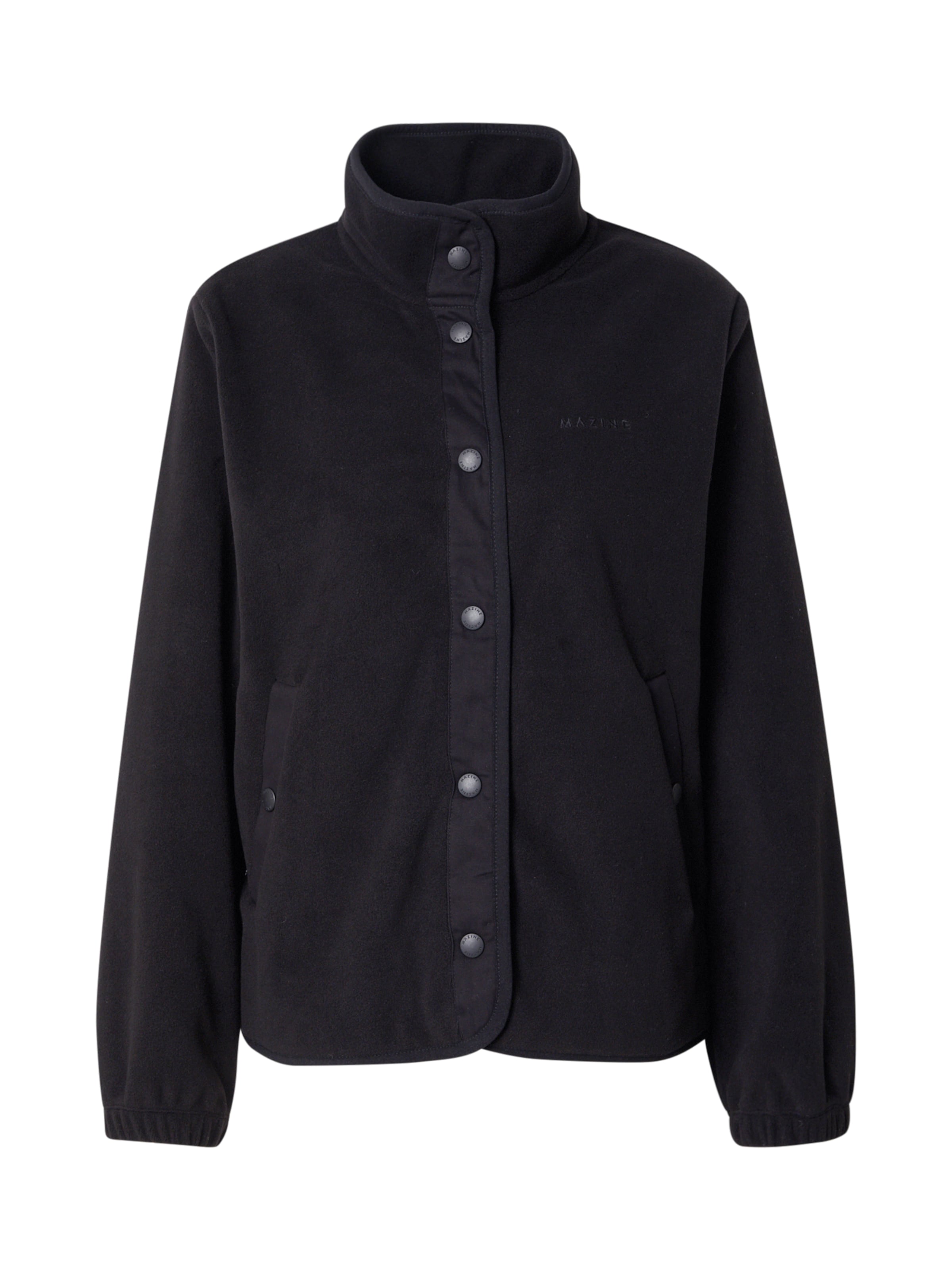 mazine Fleece jacket in Black: front
