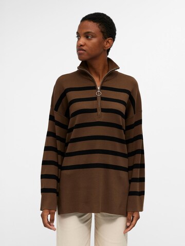 OBJECT Sweater 'Ester' in Brown: front