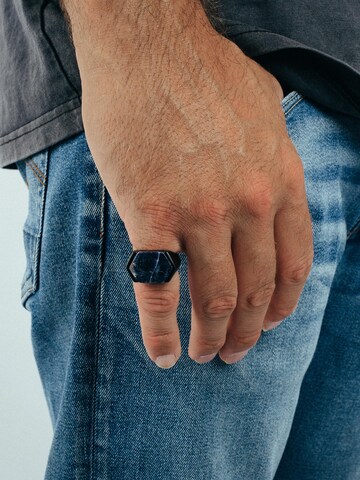 Akitsune Ring 'Abyss' in Blau