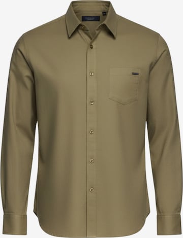 Chemise business Ombre en vert : devant