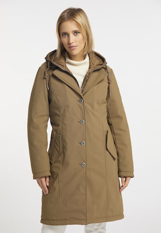 DreiMaster Klassik Wintermantel in Beige: voorkant