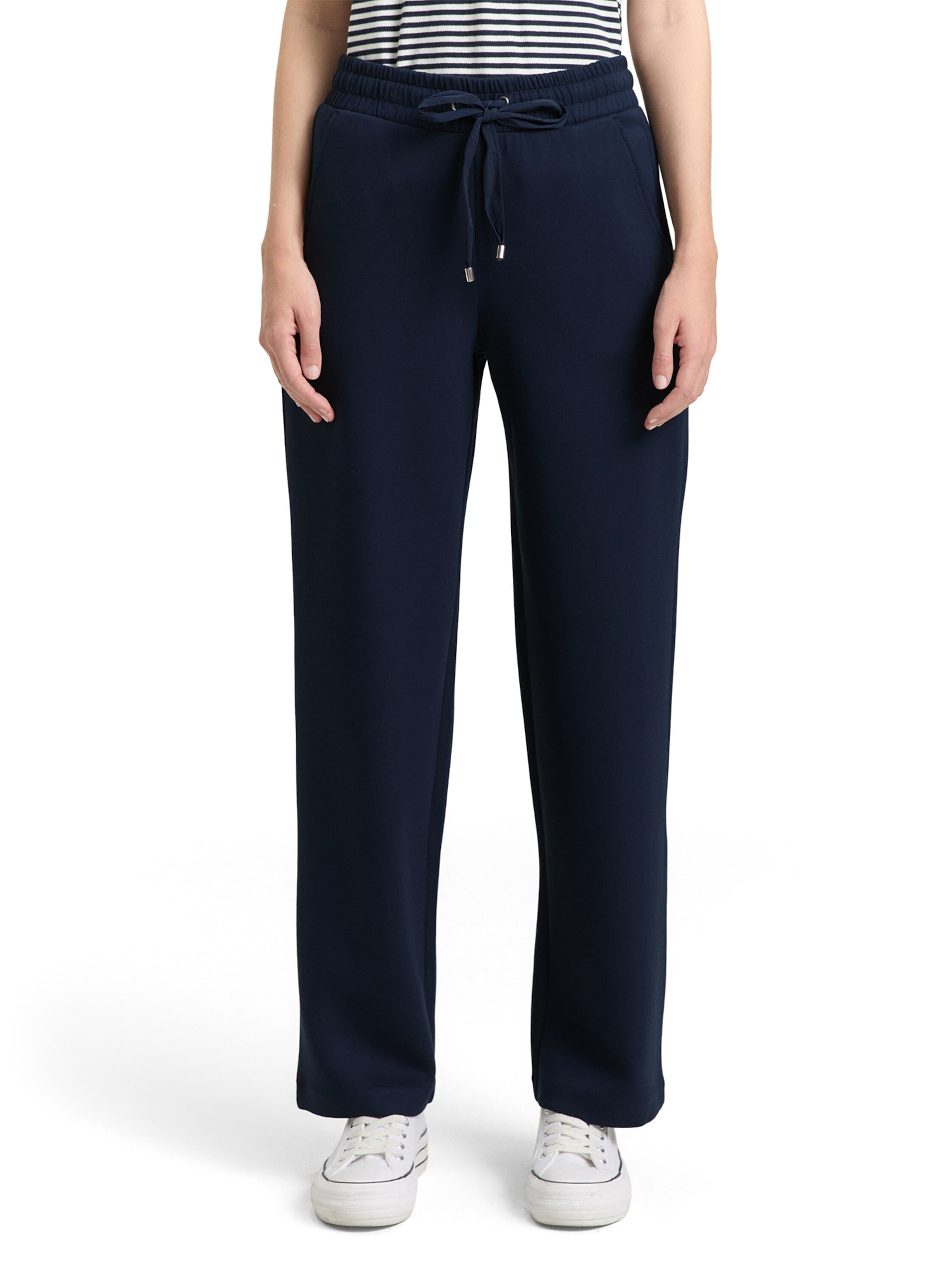 Regular Pantaloni de la TOM TAILOR pe albastru: față