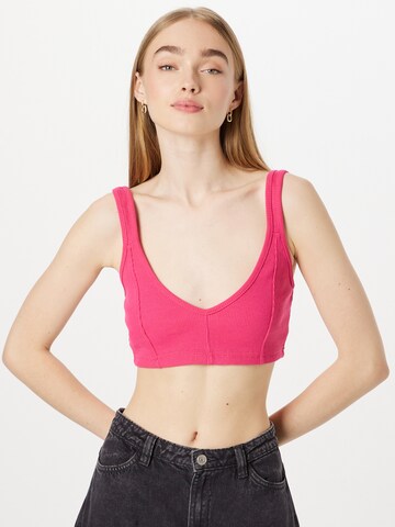 Nasty Gal Top in Pink: predná strana