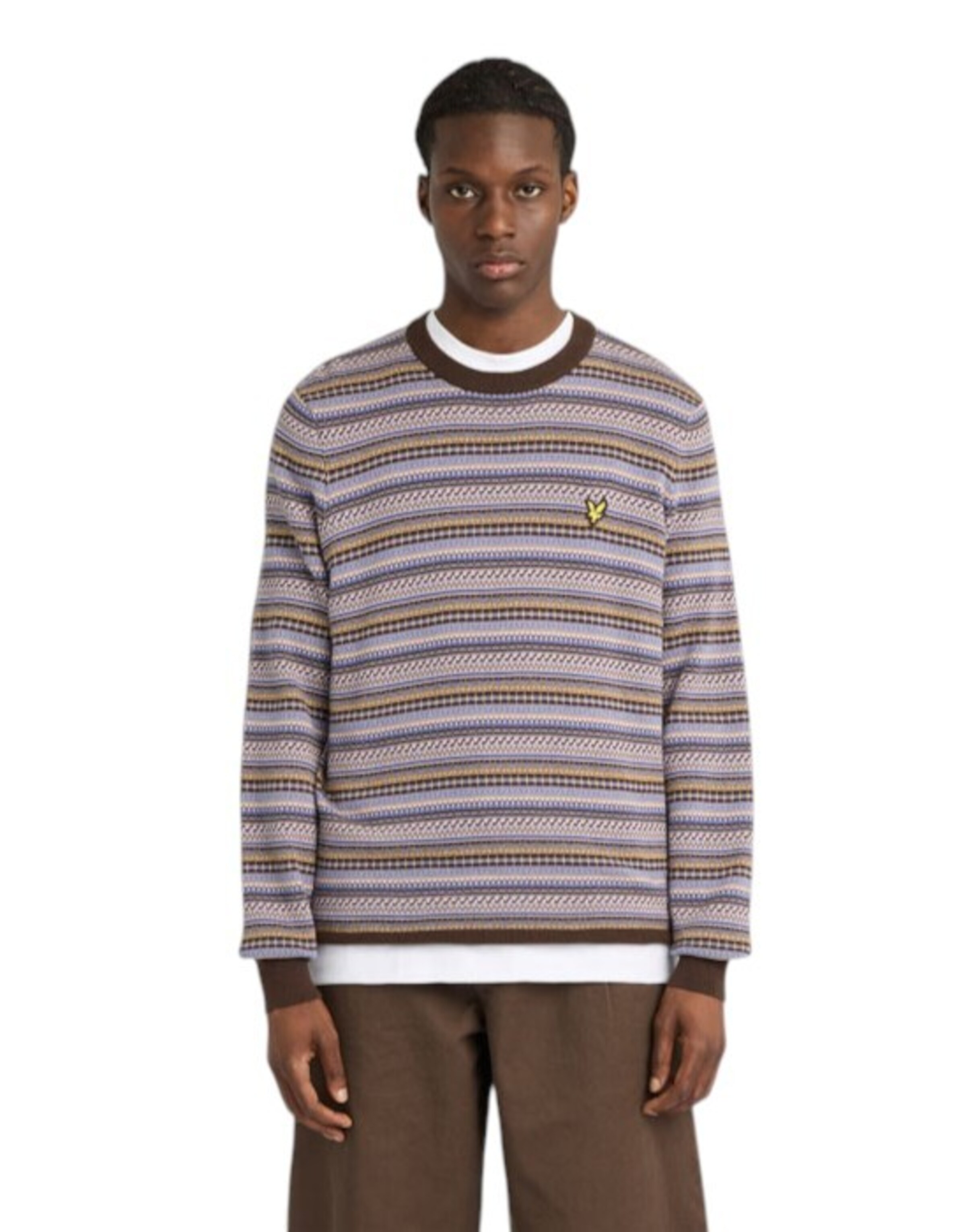T-Shirt Lyle & Scott en marron : devant